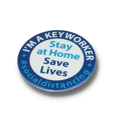 KEY WORKER DBASE BADGE – CIRCLE 55MM
