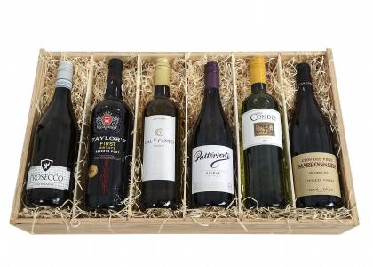 SIX-BOTTLE WINE CRATE
