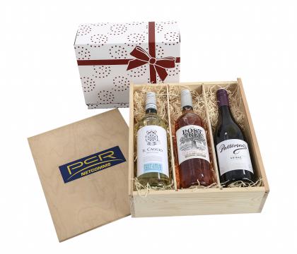 THREE-BOTTLE WINE CRATE