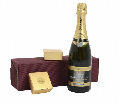 CHAMPAGNE, CHOCOLATES & TRUFFLES GIFT BOX