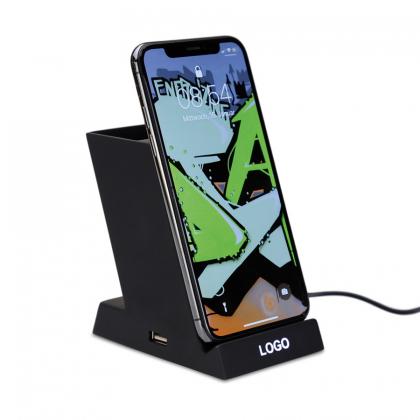 Wireless charging stand  W19 illuminator with Pen Holder