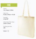 TOHE Cotton Shopper Bag