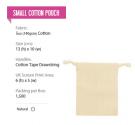 SMALL COTTON POUCH