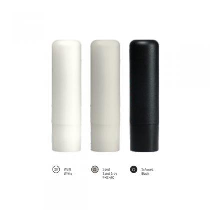 Black Recycled Plastic Lip Balm Stick