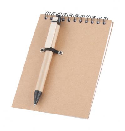 notebook with pen