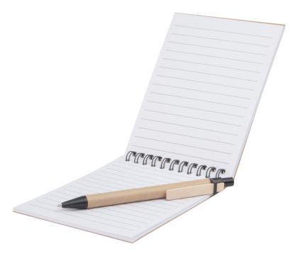 notebook with pen