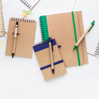 notebook with pen