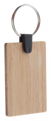 bamboo keyring, rectangle