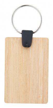 bamboo keyring, rectangle
