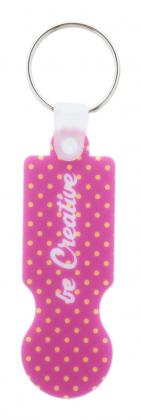 trolley coin keyring
