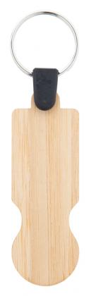 bamboo trolley coin keyring