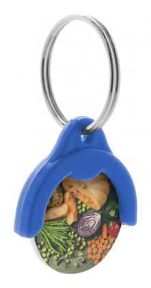 trolley coin keyring