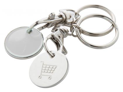trolley coin keyring