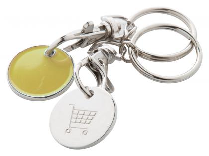 trolley coin keyring
