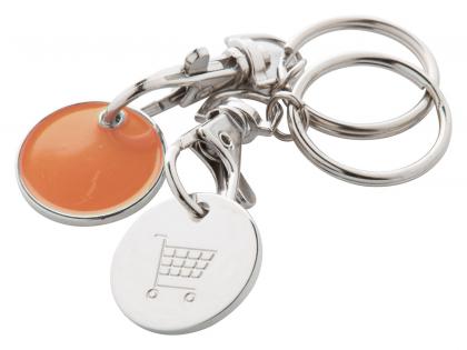 trolley coin keyring