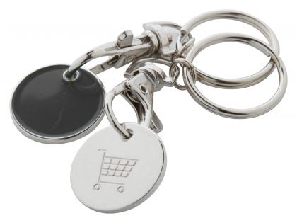 trolley coin keyring