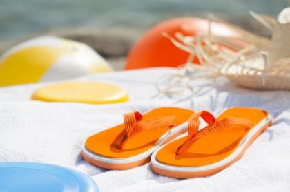 beach slippers