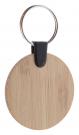 bamboo keyring, round