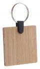 bamboo keyring, square