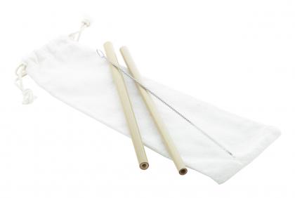 bamboo straw set