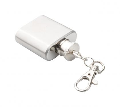 keyring with hip flask