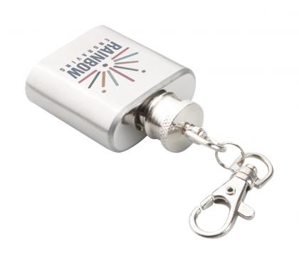 keyring with hip flask