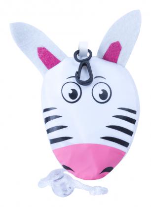 drawstring bag, zebra