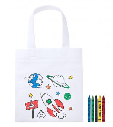 colouring shopping bag