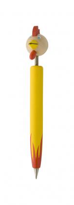 wooden ballpoint pen, rooster