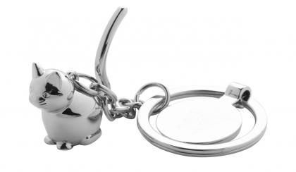 trolley coin keyring, cat