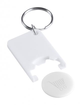 trolley coin keyring