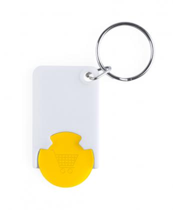 trolley coin keyring