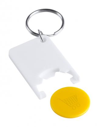 trolley coin keyring