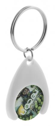 trolley coin keyring