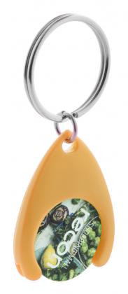 trolley coin keyring