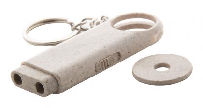trolley coin keyring