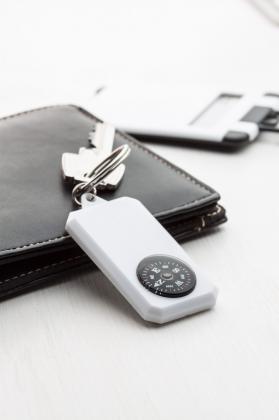 keyring with compass