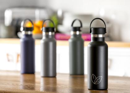 Santos recycled 500ml white insulated bottle