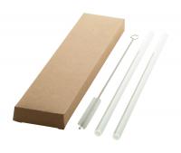 glass straw set