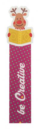 Christmas bookmark, reindeer