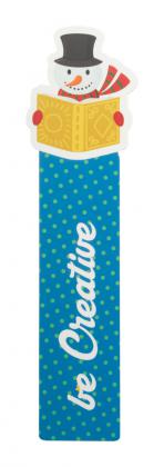 Christmas bookmark, snowman