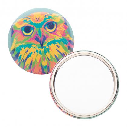 pin button pocket mirror