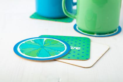 paper coaster, circle