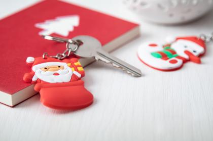 Christmas keyring, Santa Claus