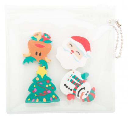 Christmas eraser set