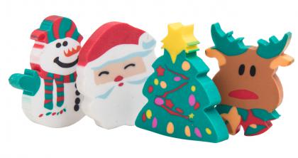 Christmas eraser set