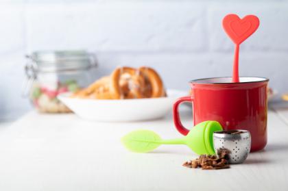 tea infuser, heart