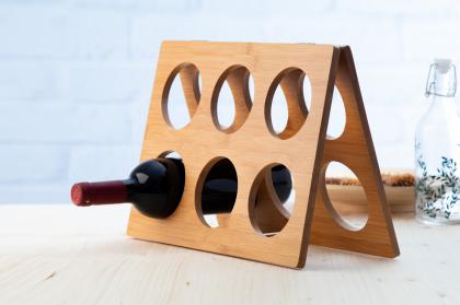 bamboo wine rack