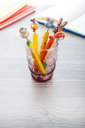 wooden ballpoint pen, mouse