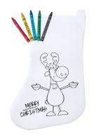 colouring Christmas stocking